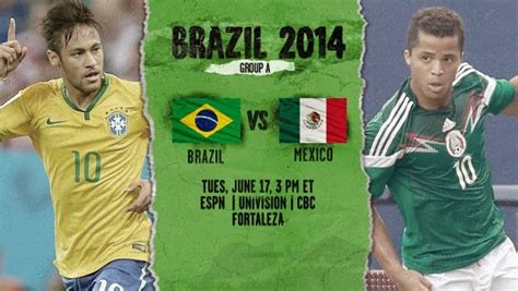 Watch Mexico Vs Brazil Live 2014 Fifa World Cup On 17 June 2014