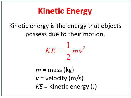 What Is Kinetic Energy Definition Examples Equation And Faqs